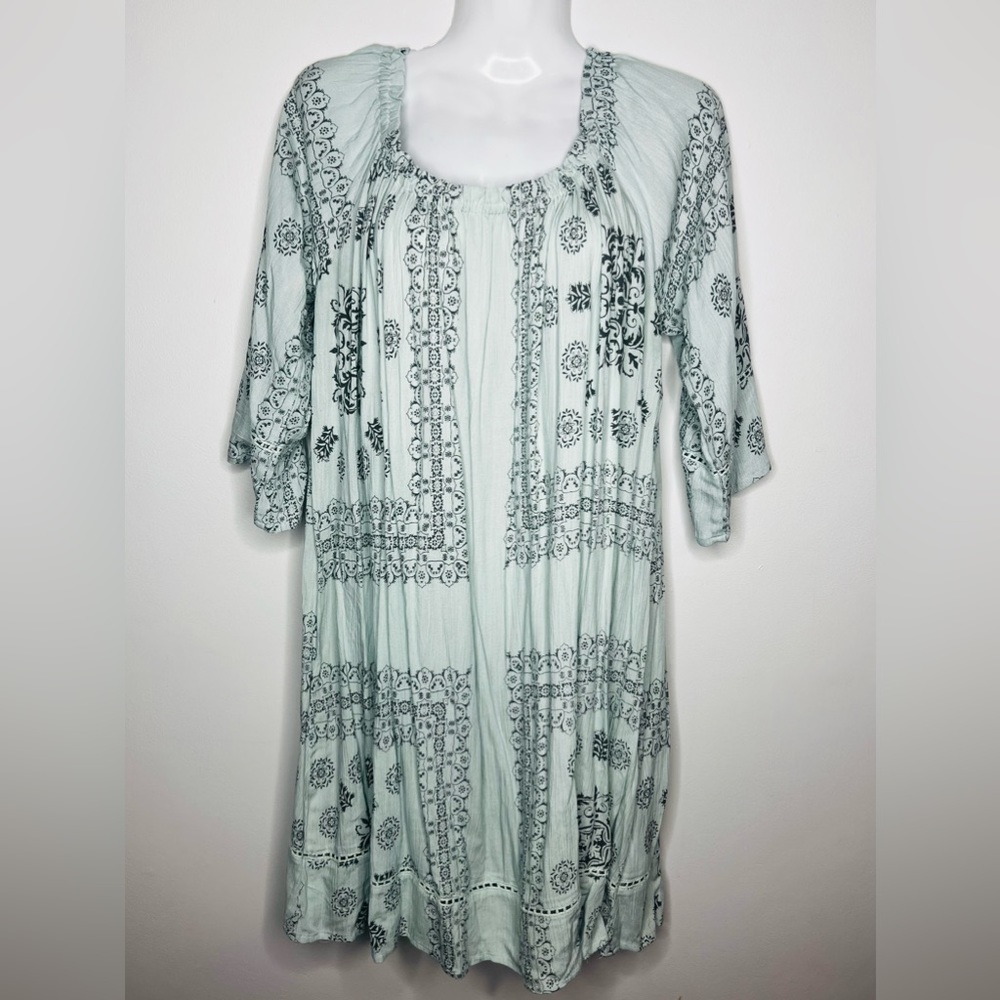 Exist Lightweight Summer Dress Tunic Light Mint Large Like New